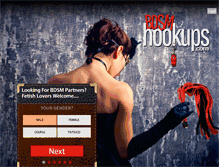 Tablet Screenshot of mybdsmhookups.com